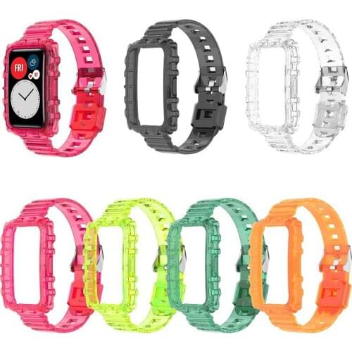 Replacement Silicone Strap For Huawei Watch Fit Smart Watch Band Accessories 2021 Colorful Wrist Band Bracelet