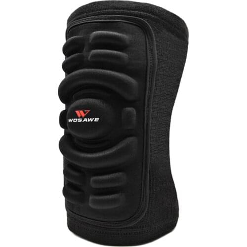 Sports Knee Compression Sleeve Padded Support Brace Knee Pads Safety Protector for Ski Basketball Skateboard Motorcycle Cycling