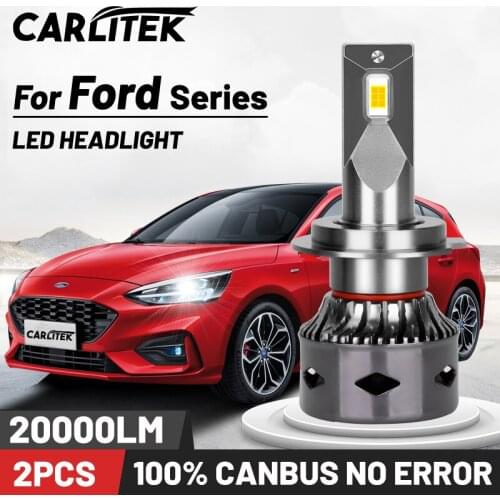 H4 H11 H7 Led Canbus Lights Bulbs On Cars H8 HB4 9006 HB3 9005 Auto Lamps 12V 6000K White 60W For Ford Focus Fusion Escape PTF