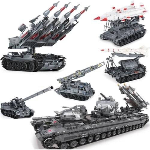 Xingbao 06004/05/01/07 Military Series T92 Tank SA-3 Tank Missile 8U218 Building Blocks Bricks Toys for Children Adult Figure
