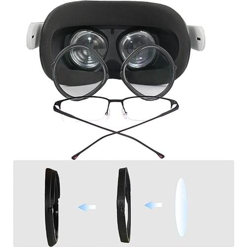 Blue Light Blocking Glasses Lens Protection Frame Anti-Scratch Lens for Oculus Quest 2 VR Accessories