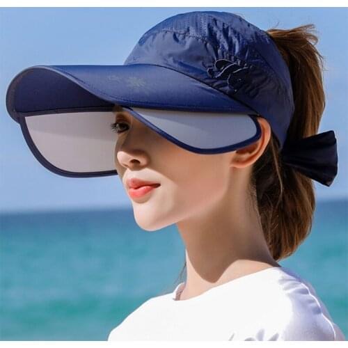 Women Empty Top Straw Sun Visor Hat Sunscreen Beach Baseball Cap for Outdoor Beach Travel
