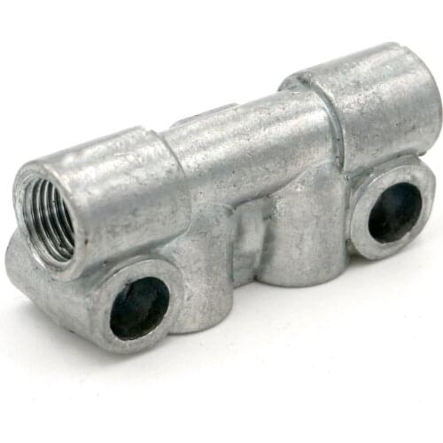 1/8" BSP female Thread 4 way Aluminum Lube Oil Piston Distributor Value Manifold Block Fittng for centralized lubrication system