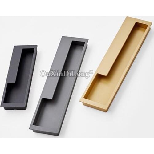 High Quality 10PCS European Embedded Concealed Cabinet Door Handles Cupboard Wardrobe Drawer Kitchen TV Cabinet Pulls Handles