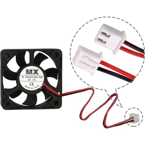 12V&24V 2510/4010/5010 Turbo Brushless cooling Fan 3D Printer Parts 2Pin For Extruder DC Cooler Blower Part Black Plastic Fans