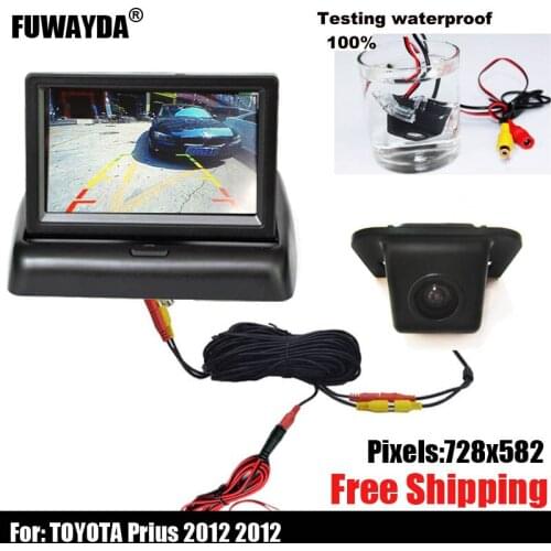 170'' Wide view Angle Car Rear view camera Parking Camera Color Night Version Reverse Backup HD CCD Camera for TOYOTA Prius 2012