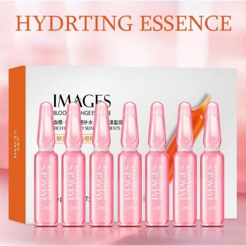2ml*7 Orange Blood Essence Vitamin C Ampoule Essence Face Serum Anti-Darkness Whiten Brightening Skin Care moisturizing