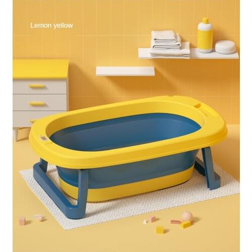 2021Baby bath thermometer folding tub children children sit lie big baby shower bath bucket child household
