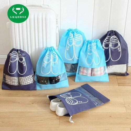 3Pcs/Lot Portable Folding Waterproof Shoes Storage Bag Travel Pouch Storage Organizer Case Shoes box