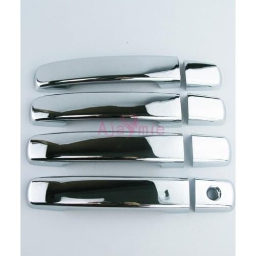 Accessories For Nissan NAVARA D400 Frontier 2006-2014 Door Handle Cover No Key Hole Panel Trim Chrome Detector Car Styling