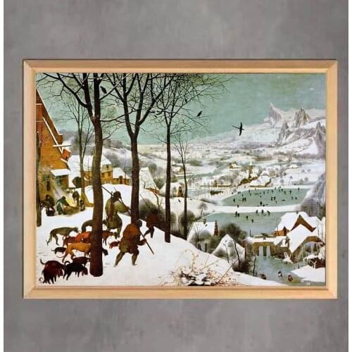 Famous Painting “The Hunters in the Snow” 5D DIY Diamond Painting Mosaic Home Decor New