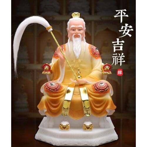 Buddhism Taoism ZU SHI God statue Southeast Asia HOME Shrine Propitious Prosperity jade TAI SHANG LAO JUN God BUDDHA statue