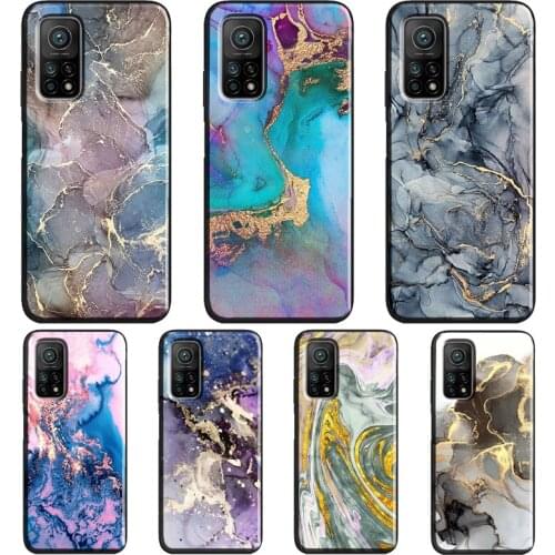 Ink Painting marble For Xiaomi Mi 11 Ultra Note 10 Lite Mi 9T 10T Pro A3 Coque For POCO X3 Pro M3 F1 F3 Case