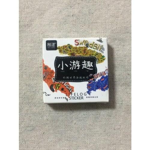 Travel world decorative sticker(1pack=45pieces)
