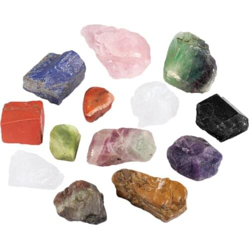 TUMBEELLUWA 1lb (460g) Mixed Quartz Crystal Stone Rock Gravel Specimen Tank Decor Natural Stones And Minerals Room Decor