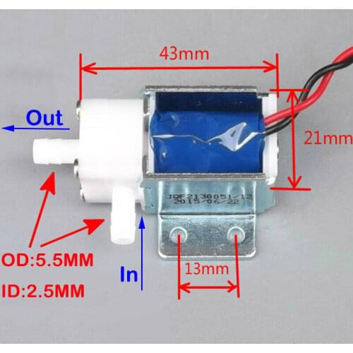 NEW DC 12V Normally Open N/O Electric Solenoid Valve Micro Mini Water Valve Switch Electrical Watering Water Flower Hot
