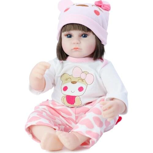 42cm Reborn Baby Lifelike Newborn Simulation Animals Baby Enamel Dolls Kids Educational Toys Reborn Doll for Children Gifts