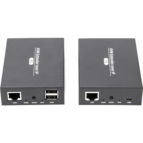 KVM Extender IP RJ45 Ethernet Network Switch TCP Network Cable to HD Support USB Keyboard and Mouse Transmission