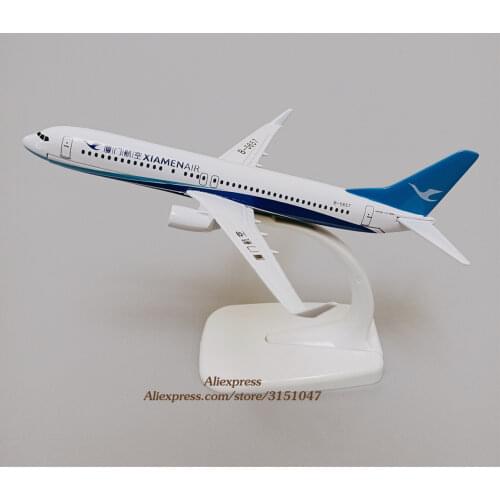 Alloy Metal China Xiamen Air B737 Airlines Airplane Model XiamenAir Boeing 737 Air Plane Model Diecast Aircraft Kids Gifts 16cm