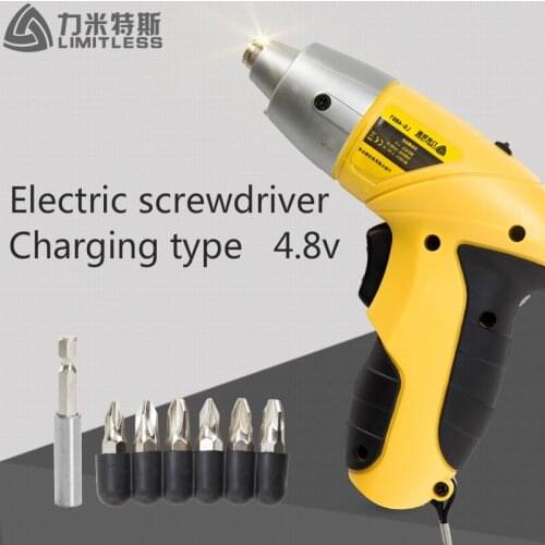 Limitless Ls-4801 4.8v Household Electric Screwdriver Set Rechargeable Screwdriver Wholesale Cordless sleeve Power Tools