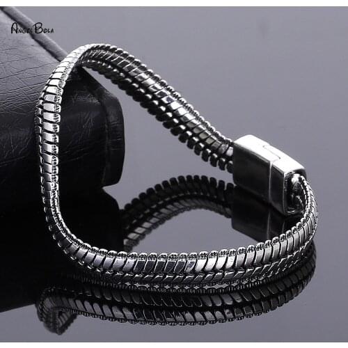 2020 New Luxury Fashion Stainless Steel Chain Genuine Buddha Bracelet Men Femme Vintage Male Bracelets Jewelry for Women Man