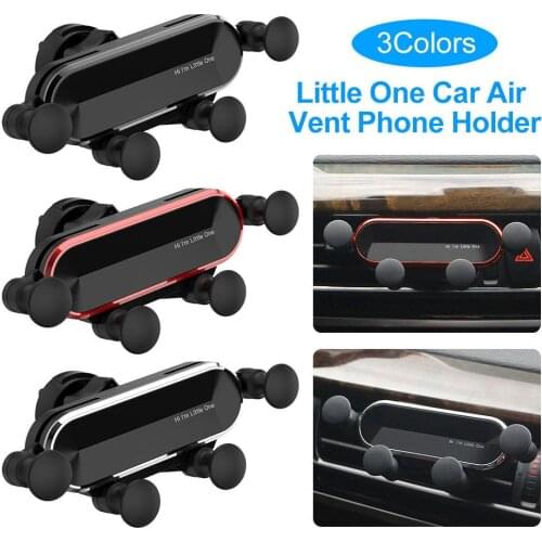 New Little One Gravity Car Phone Holder For IPhone Xs Universal Air Vent Mount Support Smartphone Mobile Phone Car Holder Stand
