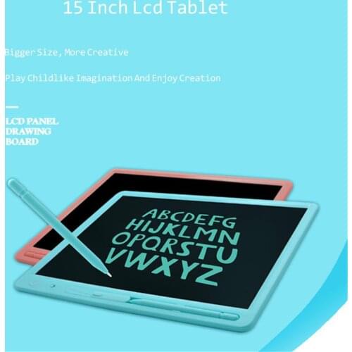 New 15 Inch LCD Handwritten Tablet LCD Bright Color Thick Handwriting Childrens Intelligent Electronic Graffiti Blackboard
