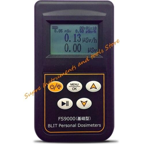 NEW Original Nuclear Radiation Detector Tester Radioactive Particles Counter Alarm FS9000 English Japanese Menu Instrument