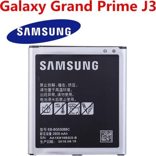 SAMSUNG EB-BG530CBU EB-BG530CBE For Galaxy Grand Prime J3 2016 EB-BG531BBE G5308W G530 G531F G530H G530F Original Spare Battery