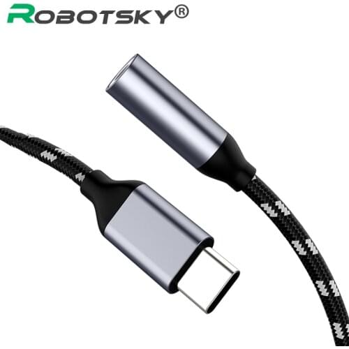 Type C to 3.5mm Jack Earphone Converter USB Type-C 3.5 AUX Headphone Adapter For Samsung Huawei Mate 20 Xiaomi USB C Audio Cable