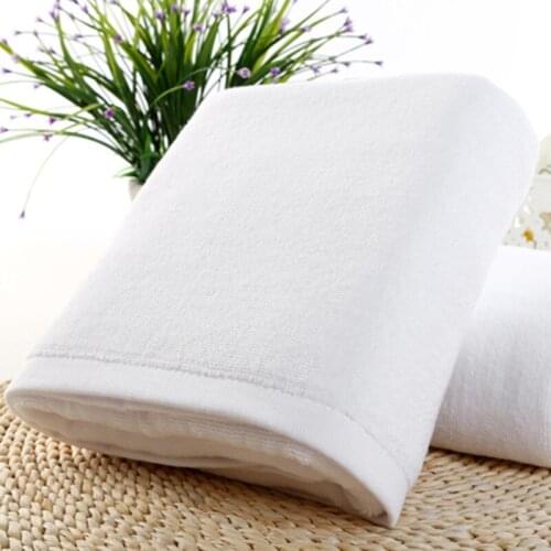 Thick absorbent towel cotton white face towel sports bath hand towel bathroom home hotel wedding towel wrap dress bath towel