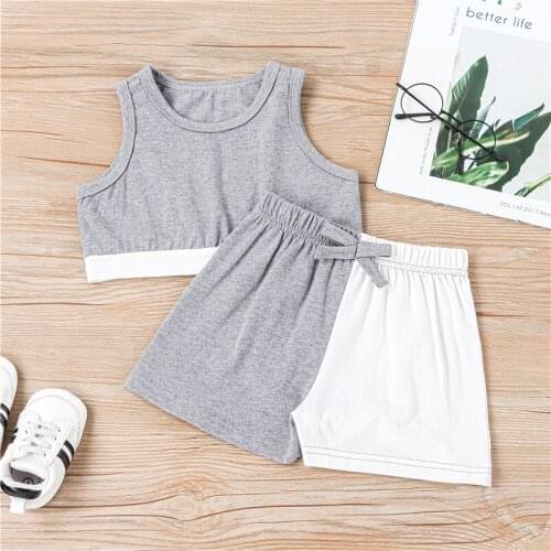 Two-piece Casual Girls Pullover Kids Boutique Clothing Wholesale Fashion Clothes Toddler Toddler Girl Summer Clothes 2021