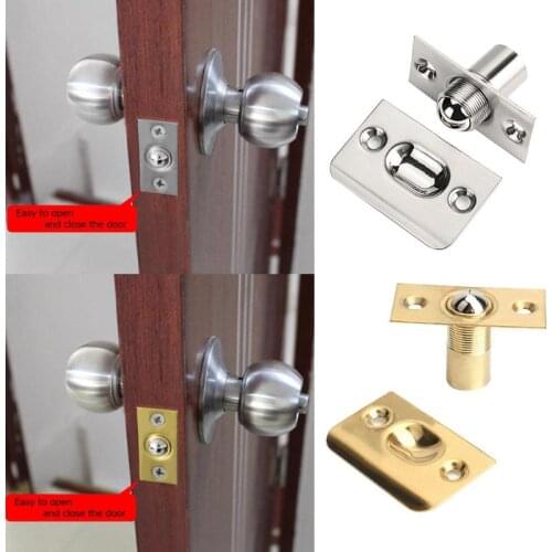 Spring Invisible Wooden Cabinet Door Beads Lock Closet Ball Catch Latch Catcher Stainless steel material Door Beads Lock