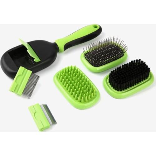 Pet cat comb 5 in 1 pet grooming, massage comb, hair planting comb, air cushion comb, unknot comb, carding comb, pet cleaning