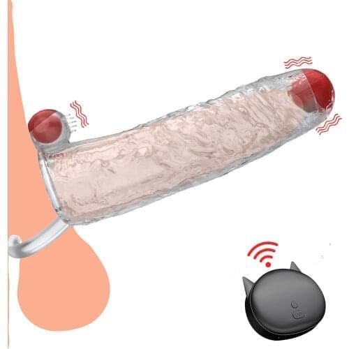 Sex Toys for Couples Penis Sleeve Vibrator with Remote Control Vagina Erotic Sex Shop 18 Intimate Goods Condoms Sexitoys for Men