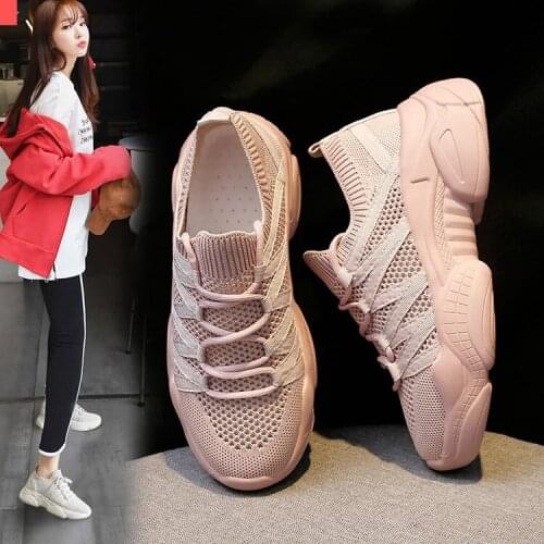 Mesh Breathable Women Summer Spring Summer New Net Red All-match Single Shoes Platform Sports Shoes