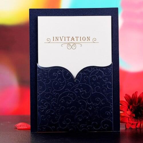 Blue red brown, business invitation, luxury invitation card, custom birthday card, wedding invitation, creative invitation
