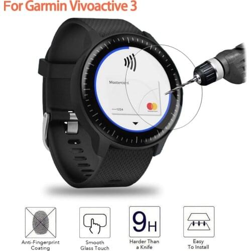 Ultra Clear Tempered Glass For Garmin Vivoactive 3 Screen Protector Protective Film Guard Watch Vivoactive3 Display Cover