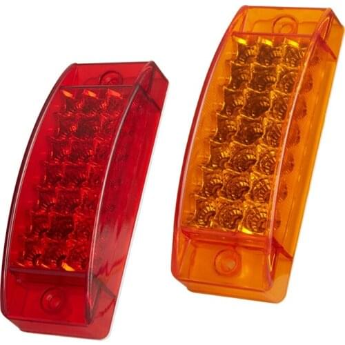 Universal 12-24V Strobe Lights 21LED Trailer Side Signals Light Bright Turn Signal Flowing Rear Lights