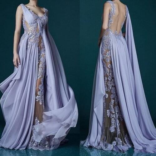 Indian Style Evening Dresses Long Formal Gowns Vestidos De Festa Chiffon Evening Gowns Applique Evening Dress Custom Made