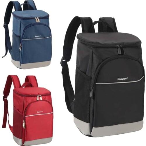 High quality leakproof food wine drink cooler backpack ice pack large capacity delivery insulated lunch picnic cool shoulder bag