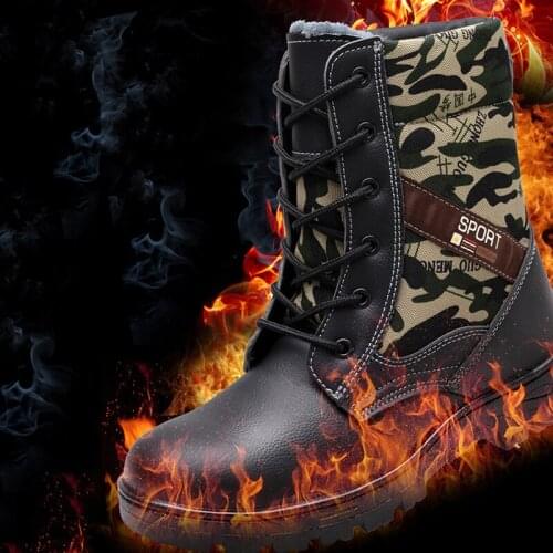 Protective shoes Thickening and velvet Keep warm Smash proof and cold proof boots Cold proof and warm keeping Safety shoes