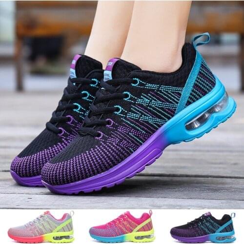 Womens Running Shoes Air Cushioned Sneakers Fashion Athletic Trainer Breathable Outdoor Casual Sport Footwear