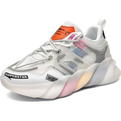 2021 New Designers White Sneakers Women Flats Shoes Vulcanize Shoes Woman Casual European Size Platform