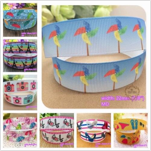 16 styles to select 10 yards Umbralle Camera Shoes printed Grosgrain Ribbons Quality Tapes hairbow gift pack clothing Bowknot