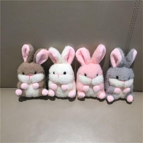 24PCS Mix Colors NEW Rabbit 12CM DOLL Plush Stuffed TOY , Pendant Wedding Bouquet Gift Decoration