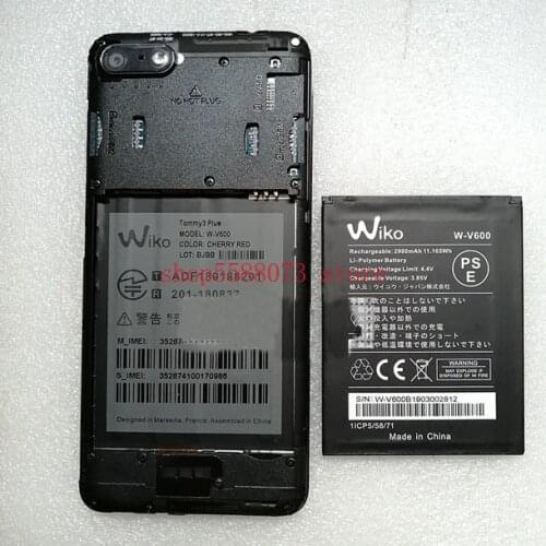 2000mAh 3.85V Battery For wiko W-V600 Mobile Phone Batterie Bateria Replace Parts