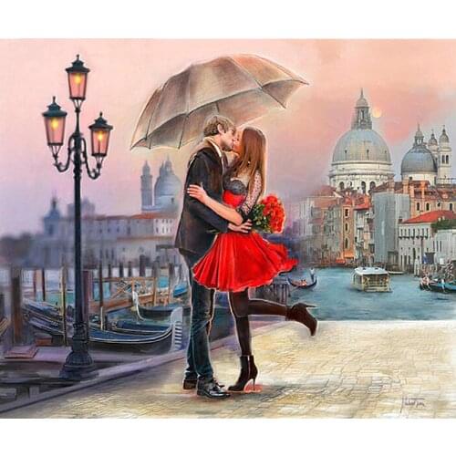 Diamond Painting Diamond Embroidery Full Pack 3D DIY Kit Diamond Mosaic Couple Kiss Decor Rhinestone Diamond Mosaic