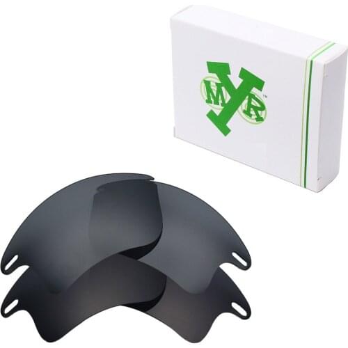 Stealth Black & Black IR 2 Pairs Mryok POLARIZED Replacement Lenses for Oakley Fast Jacket XL Sunglasses