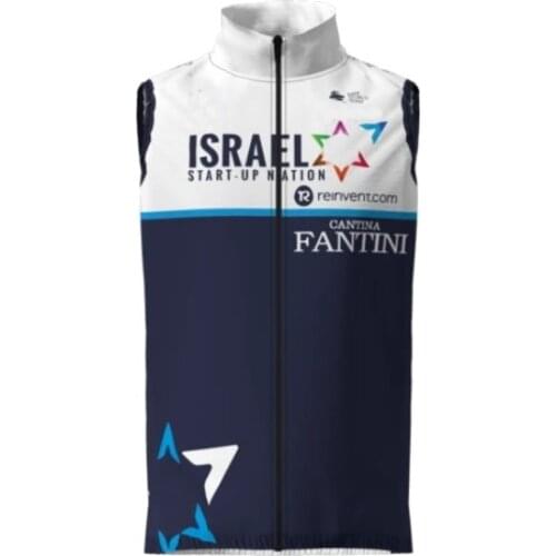 SPRING SUMMER 2021 ISRAEL START UP NATION TEAM ONLY SLEEVLESS VEST CYCLING JERSEY CYCLING WEAR ROPA CICLISMO SIZE XS-4XL